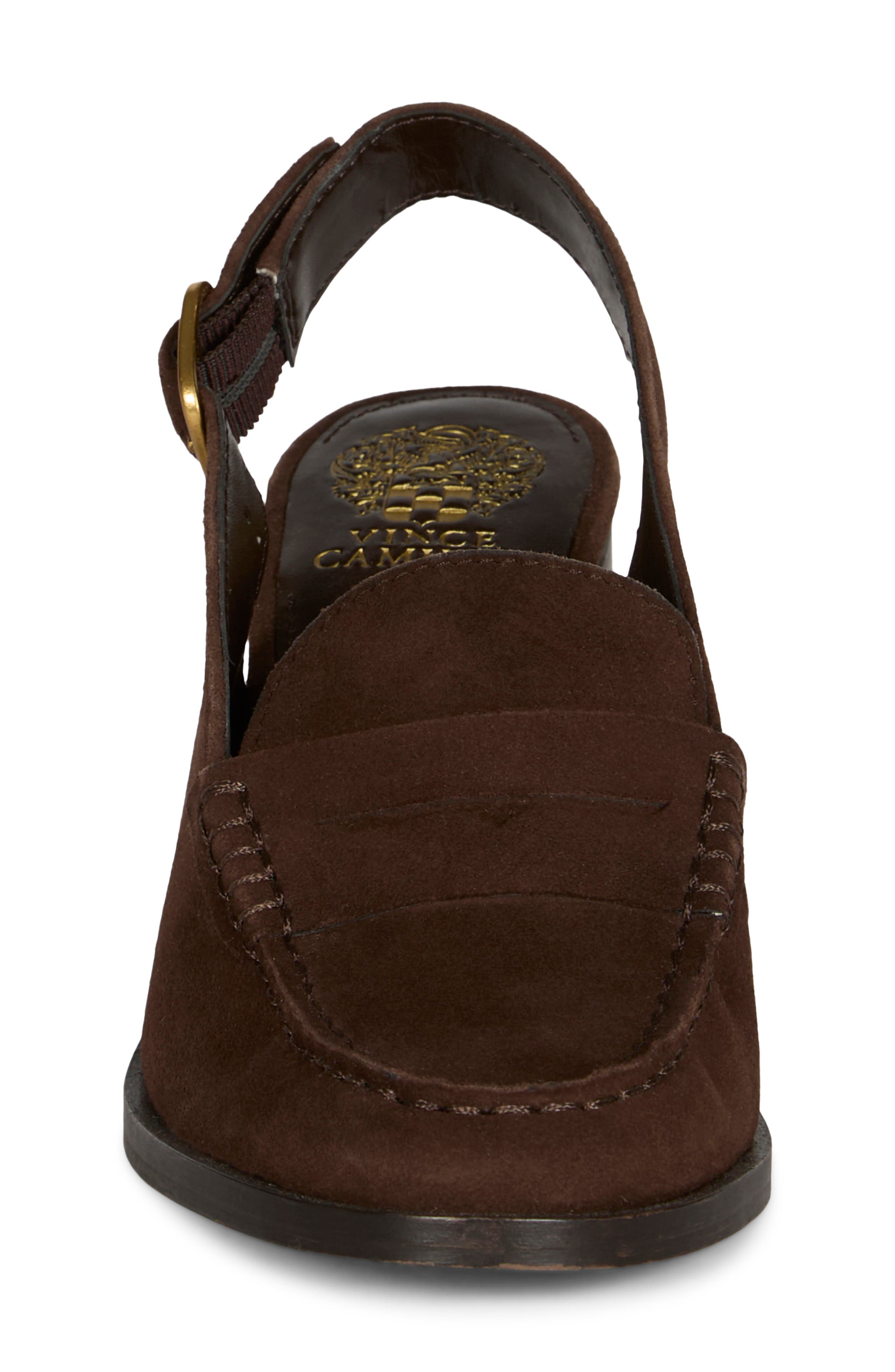 Grinie Slingback Penny Loafer Pump, Alternate, color, BROWNIE
