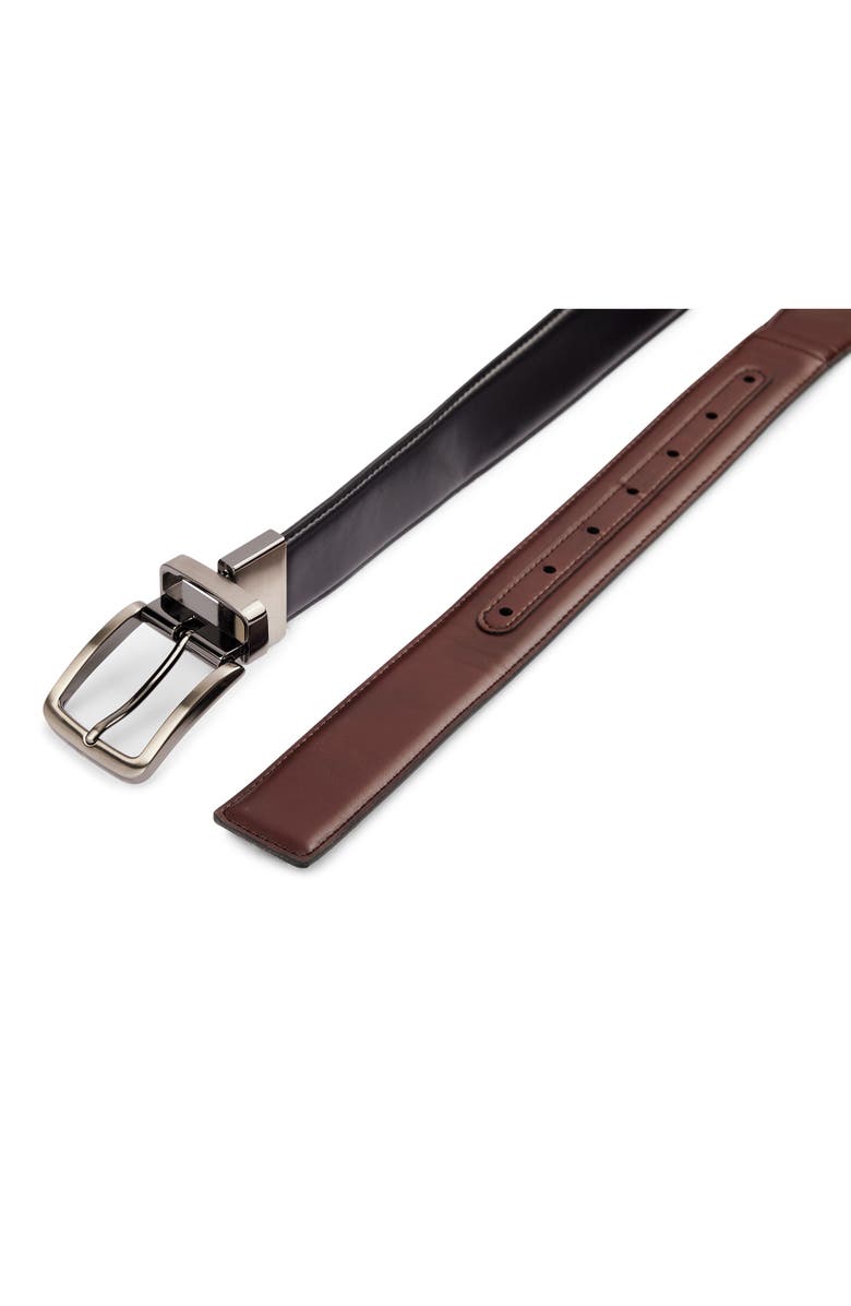 Harbor Bay by DXL 35MM Reversible Stretch Belt, Alternate, color, Black Brown