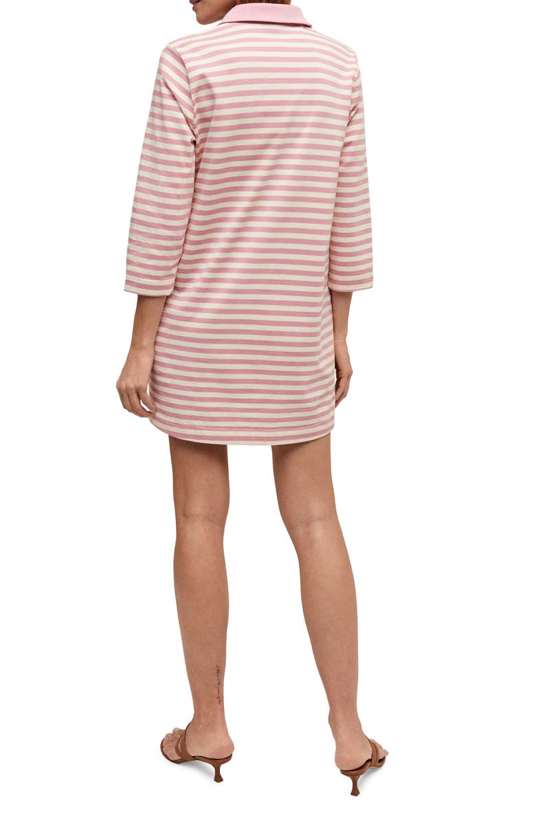 Isaac Mizrahi New York Stripe Polo Minidress, Alternate, color, 