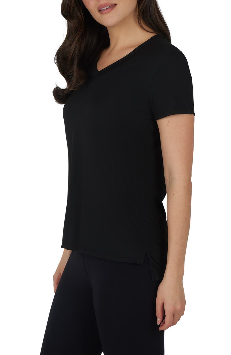 90 DEGREE BY REFLEX City View 2-Pack High-Low T-Shirts, Alternate, color, Black/ White