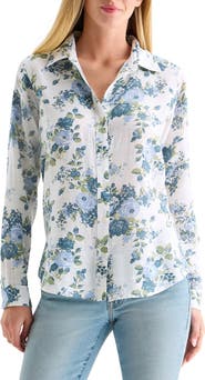 Lucky Brand Heart Print Button-Up Shirt