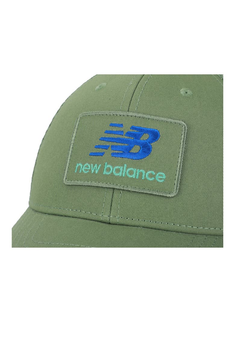 New Balance NB Stacked Patch Logo Trucker Hat, Alternate, color, 