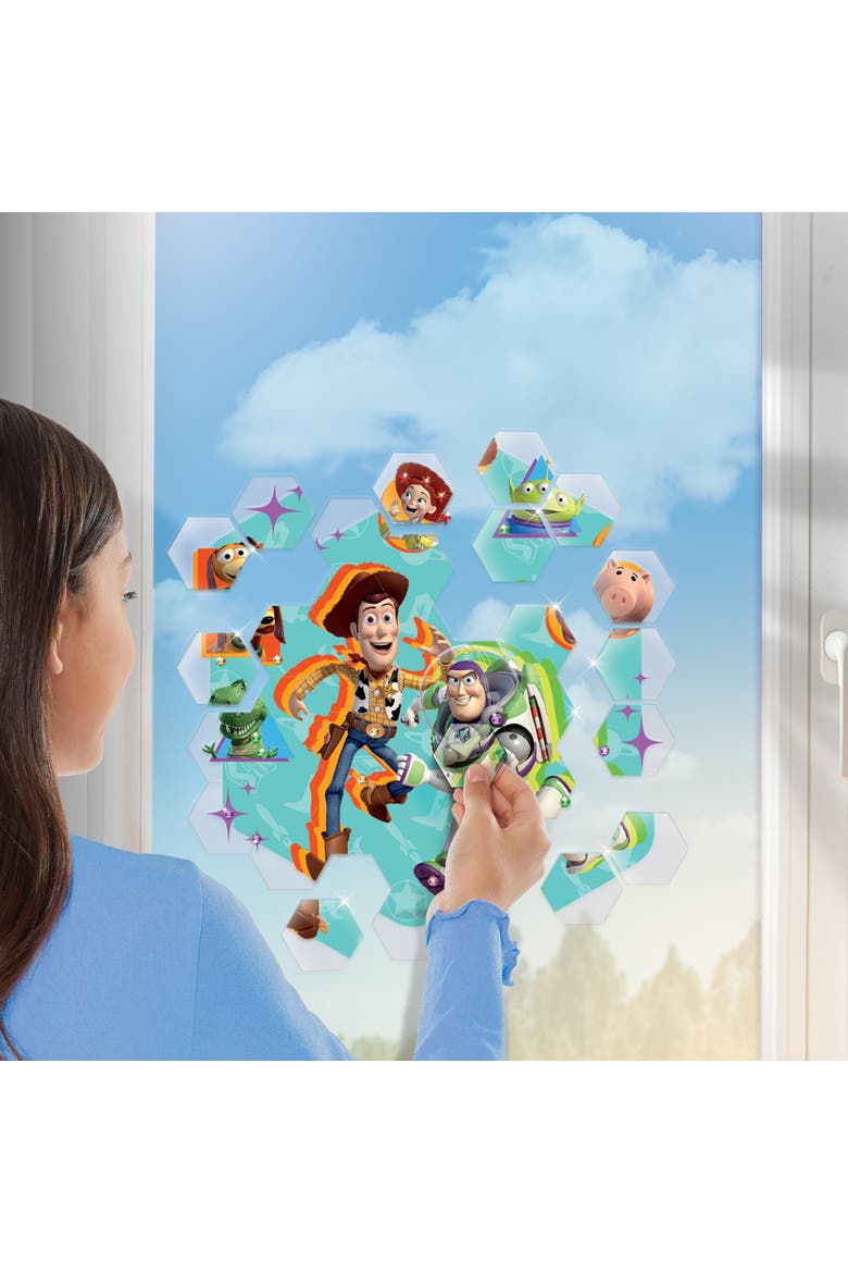 The Toy Story 41 Piece Window Art Mosaic Clings, Alternate, color, Multicolored