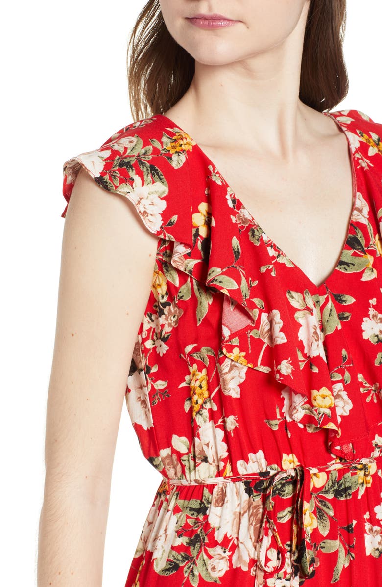 Soprano Ruffle Maxi Dress, Alternate, color,