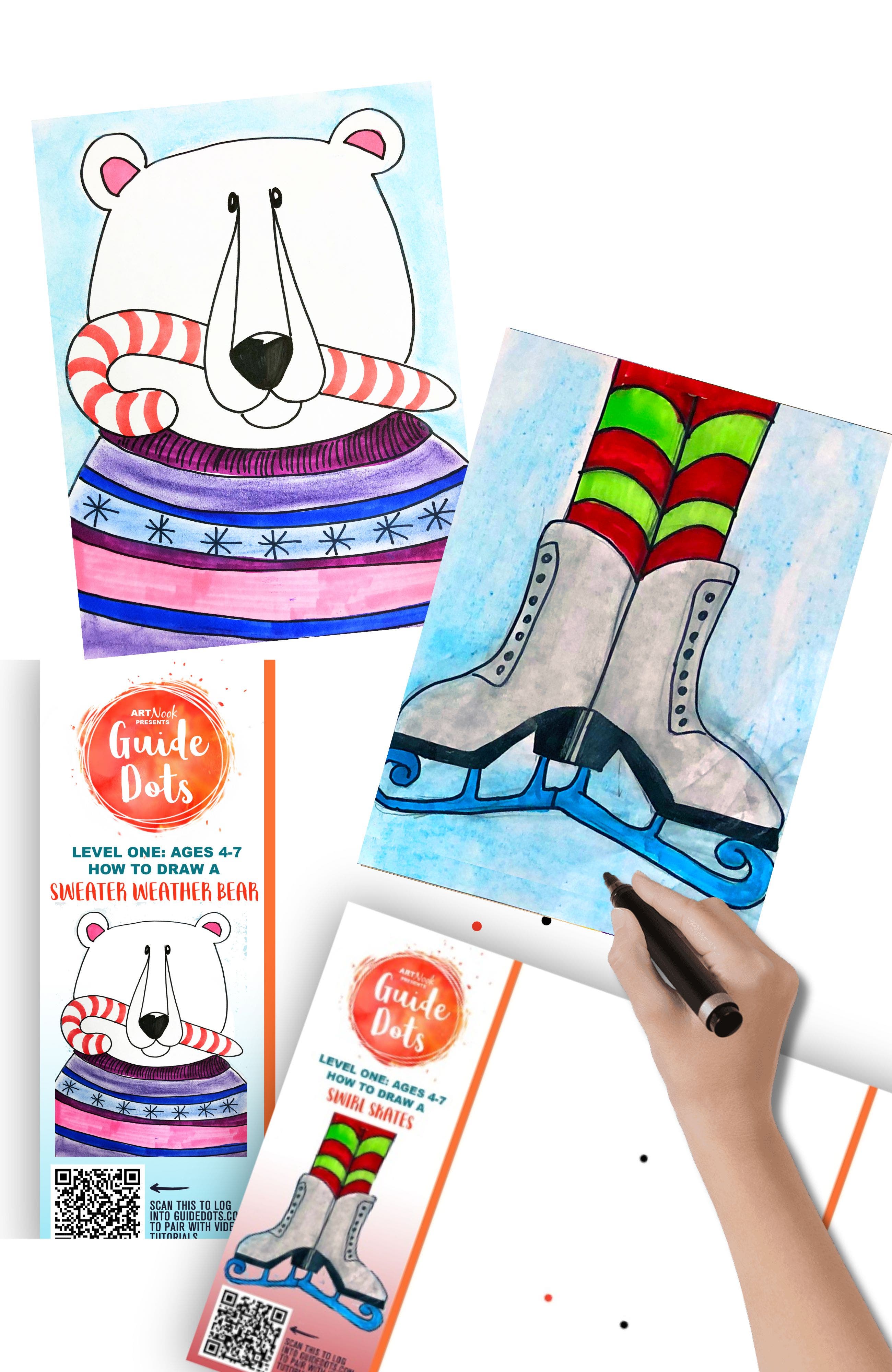 L1 Swirl Skates/Sweater Bear