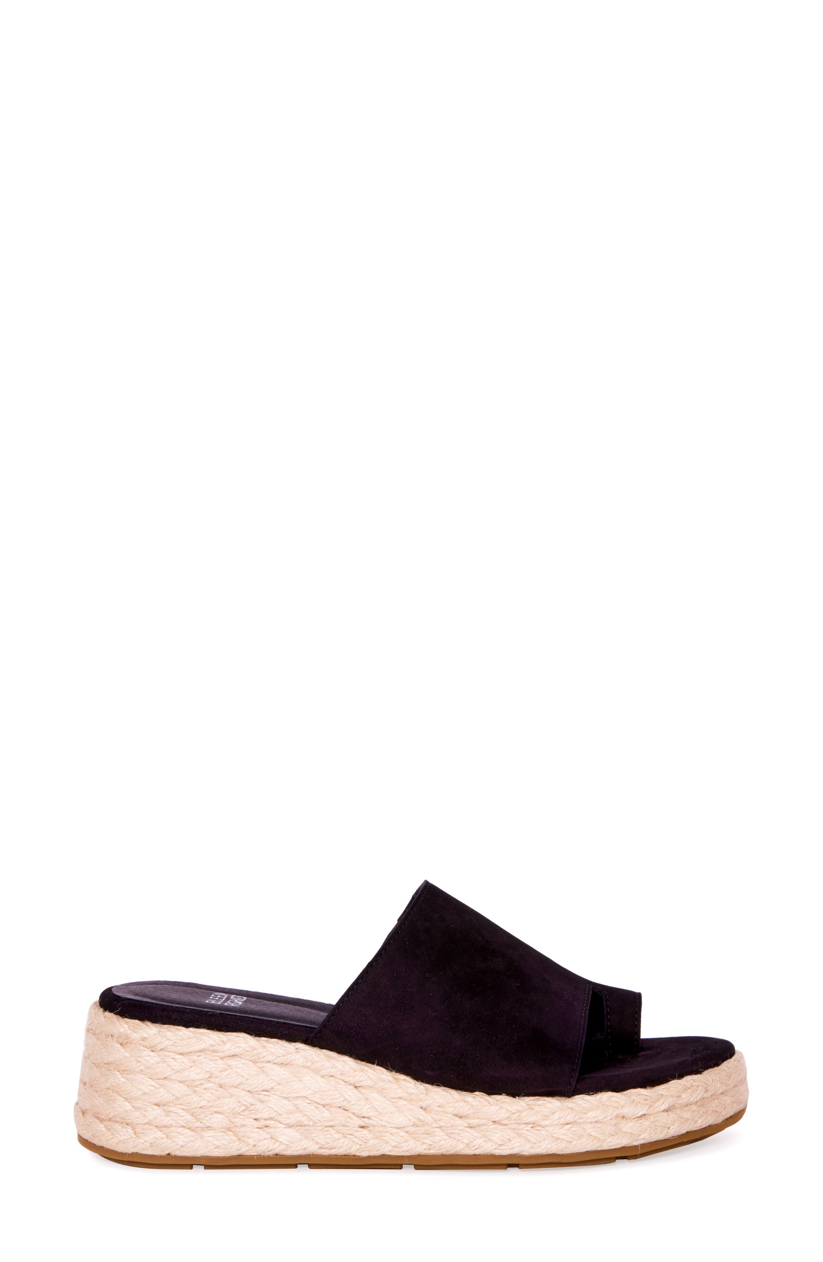 Eileen Fisher Tarry Toe Loop Espadrille Wedge Slide Sandal, Alternate, color, 