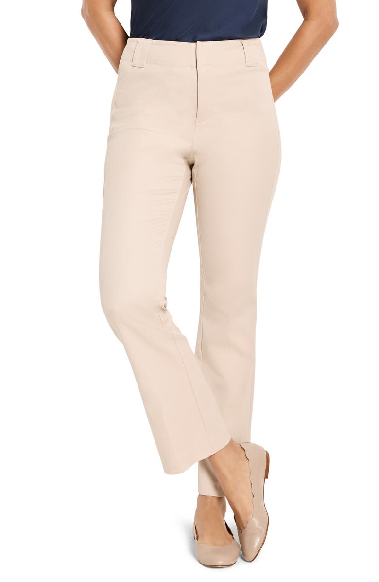 NIC+ZOE Plaza Ankle Demi Bootcut Pants, Main, color, Chamois