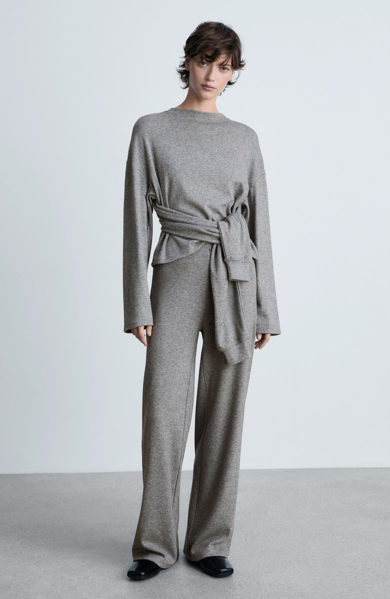 MANGO Decorative Sleeve Sweatshirt, Alternate, color, 