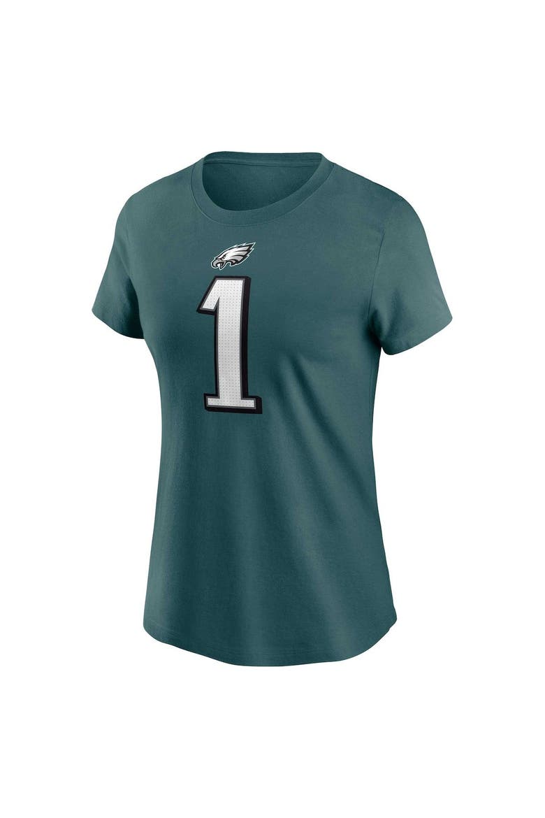 Women's Nike Jalen Hurts Midnight Green Philadelphia Eagles Player Name & Number T-Shirt, Alternate, color, Green