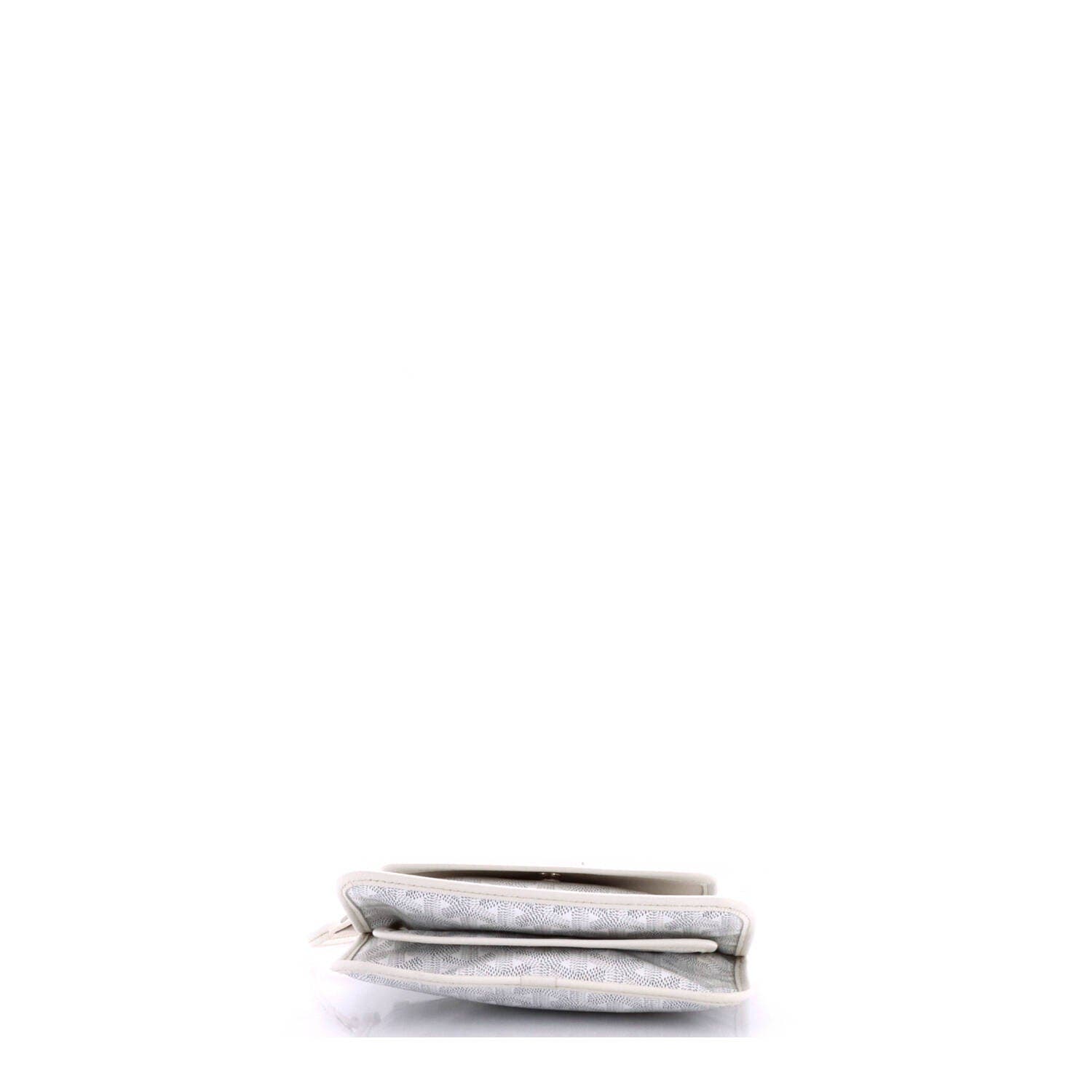 Plumet Clutch Wallet Coated Canvas, Alternate, color, White