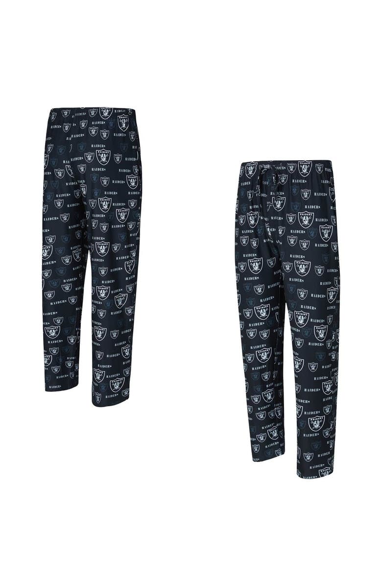 CONCEPTS SPORT Men
s Concepts Sport Black Las Vegas Raiders Mosaic All Over Print Pants, Main, color,