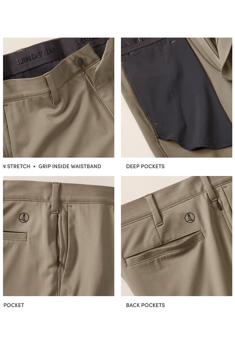 Traditional Fit 9" Flex Performance Golf Shorts, Alternate, color, Khaki