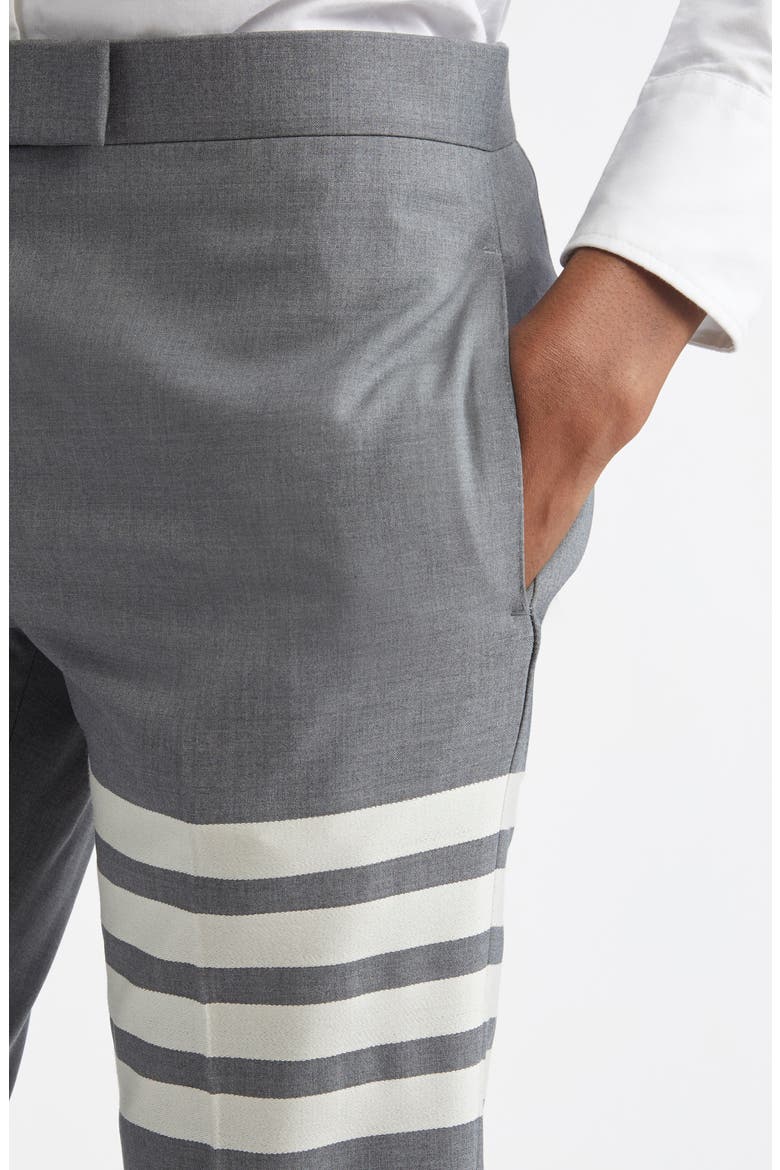 4-Bar Wool Crop Skinny Pants, Alternate, color, MED GREY