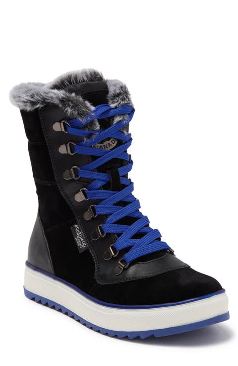 Maya Faux Fur Lined Lace-Up Boot (Women)