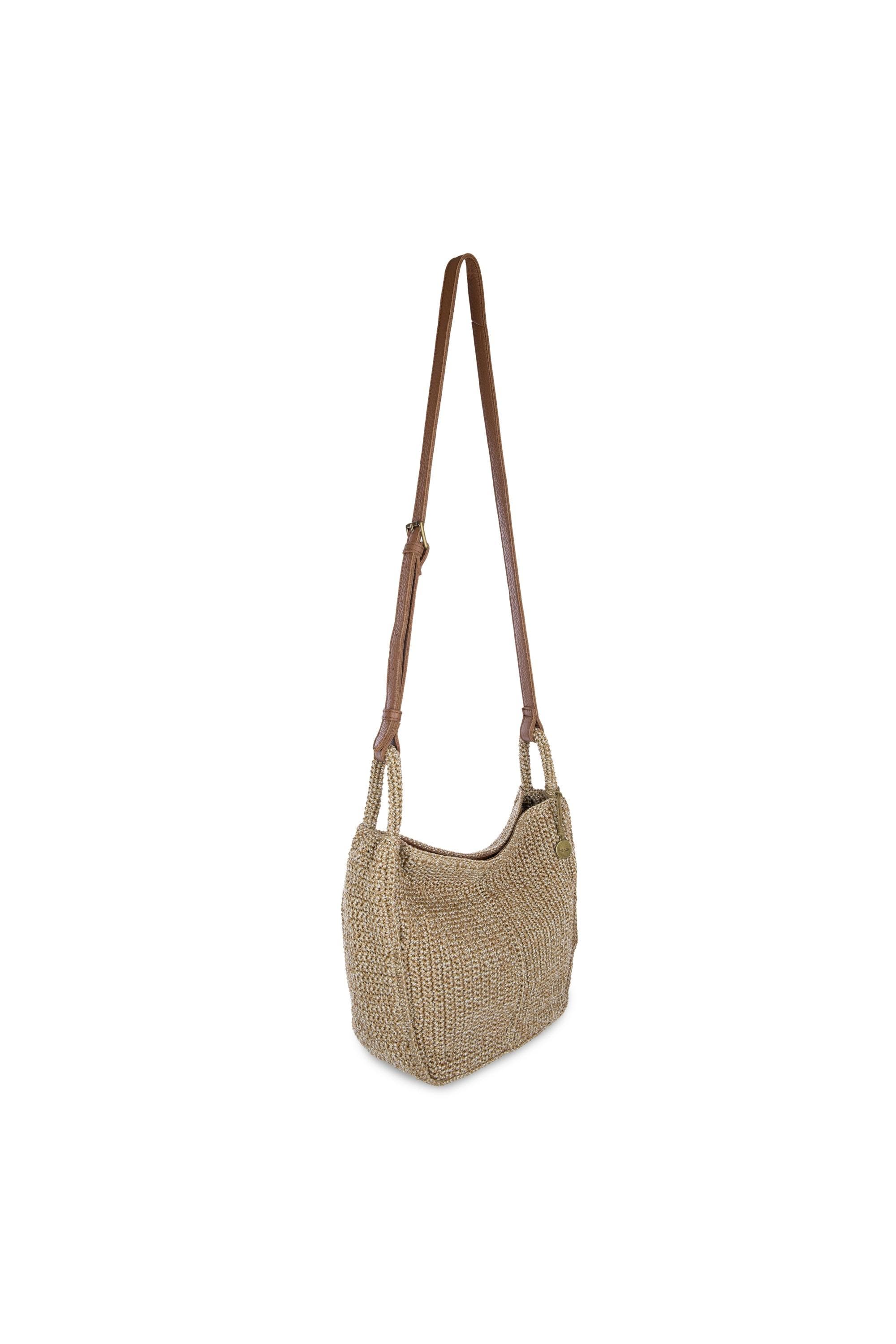 Los Feliz Crossbody Crochet Bag, Alternate, color, Bamboo Static
