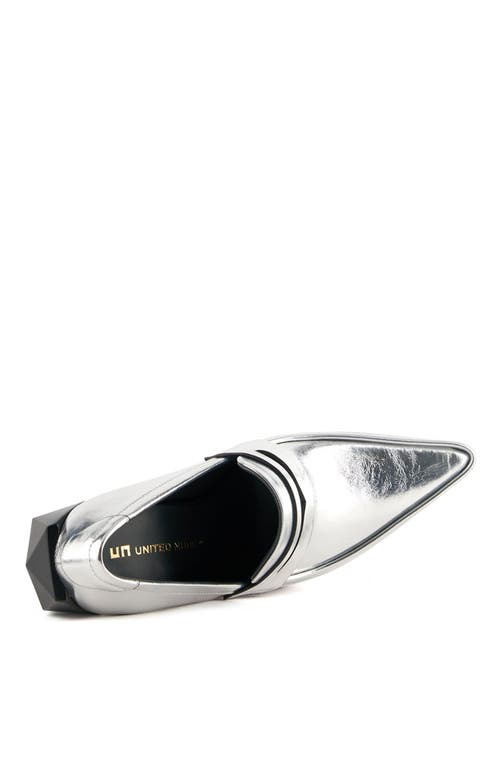 United Nude Gem Hi Loafer In Silver