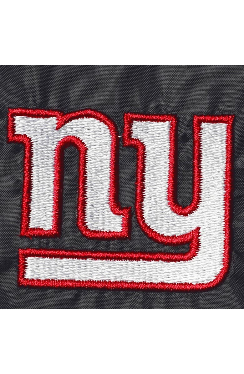 DUNBROOKE Men's Dunbrooke Black New York Giants Coaches Classic Raglan Full-Snap Windbreaker Jacket, Alternate, color, 