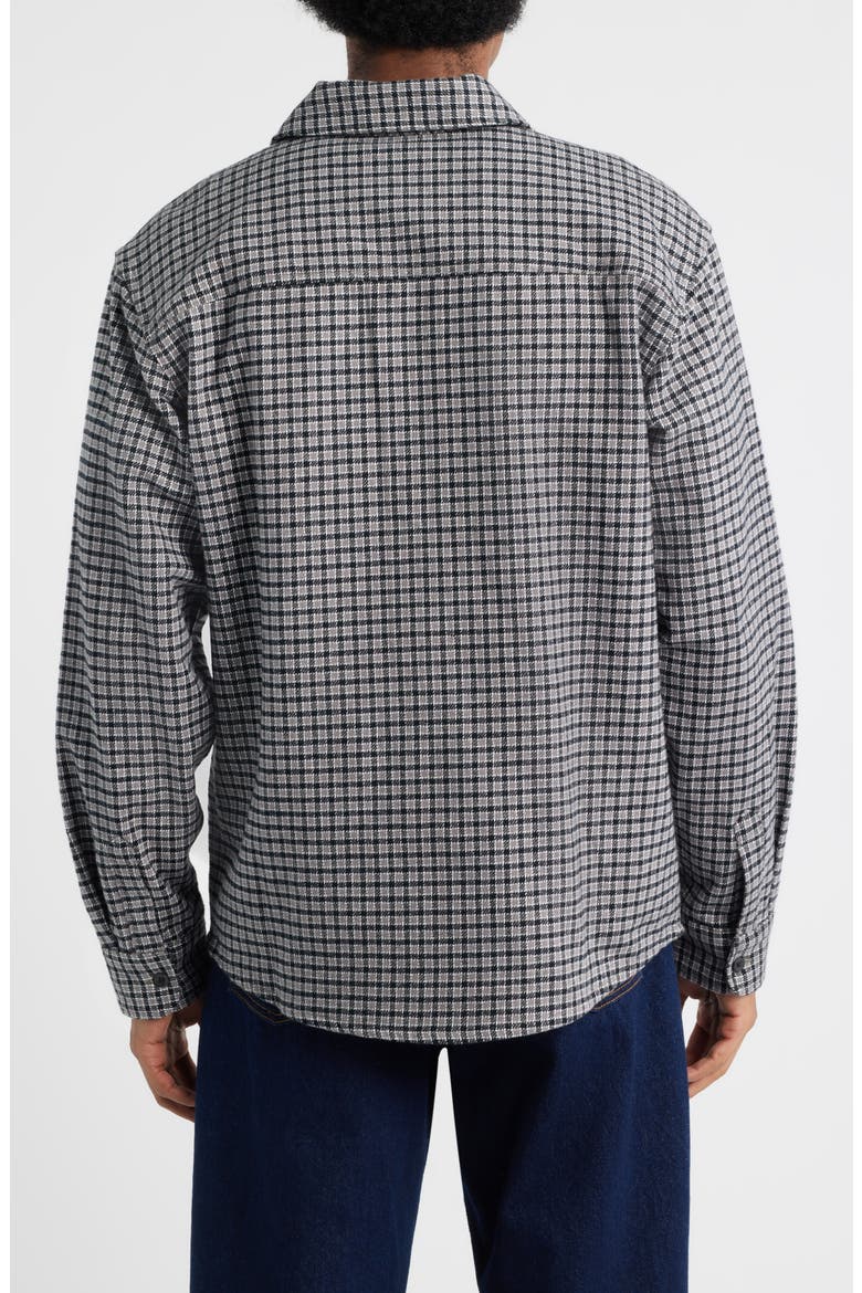 Hendersonville Classic Fit Check Brushed Cotton Button-Up Shirt, Alternate, color, DECEMBER SKY