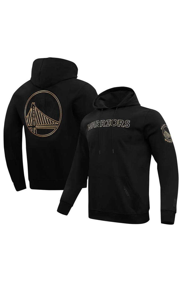 PRO STANDARD Men's Pro Standard Golden State Warriors Black & Gold Pullover Hoodie, Main, color,