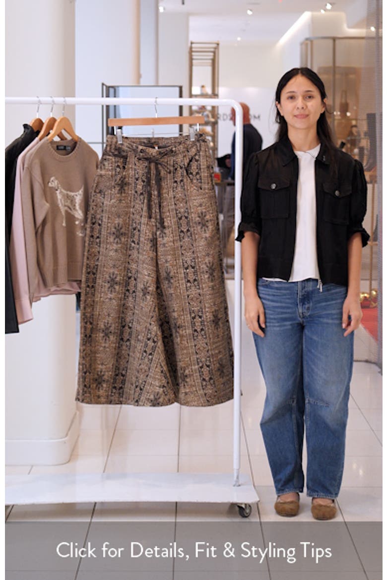 Dahlia Print Wide Leg Pants video