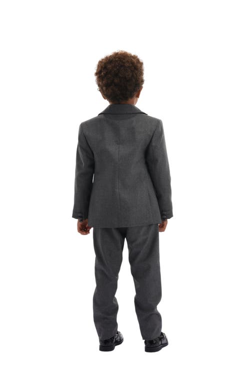Moustache Peak Lapel Tuxedo In Gray