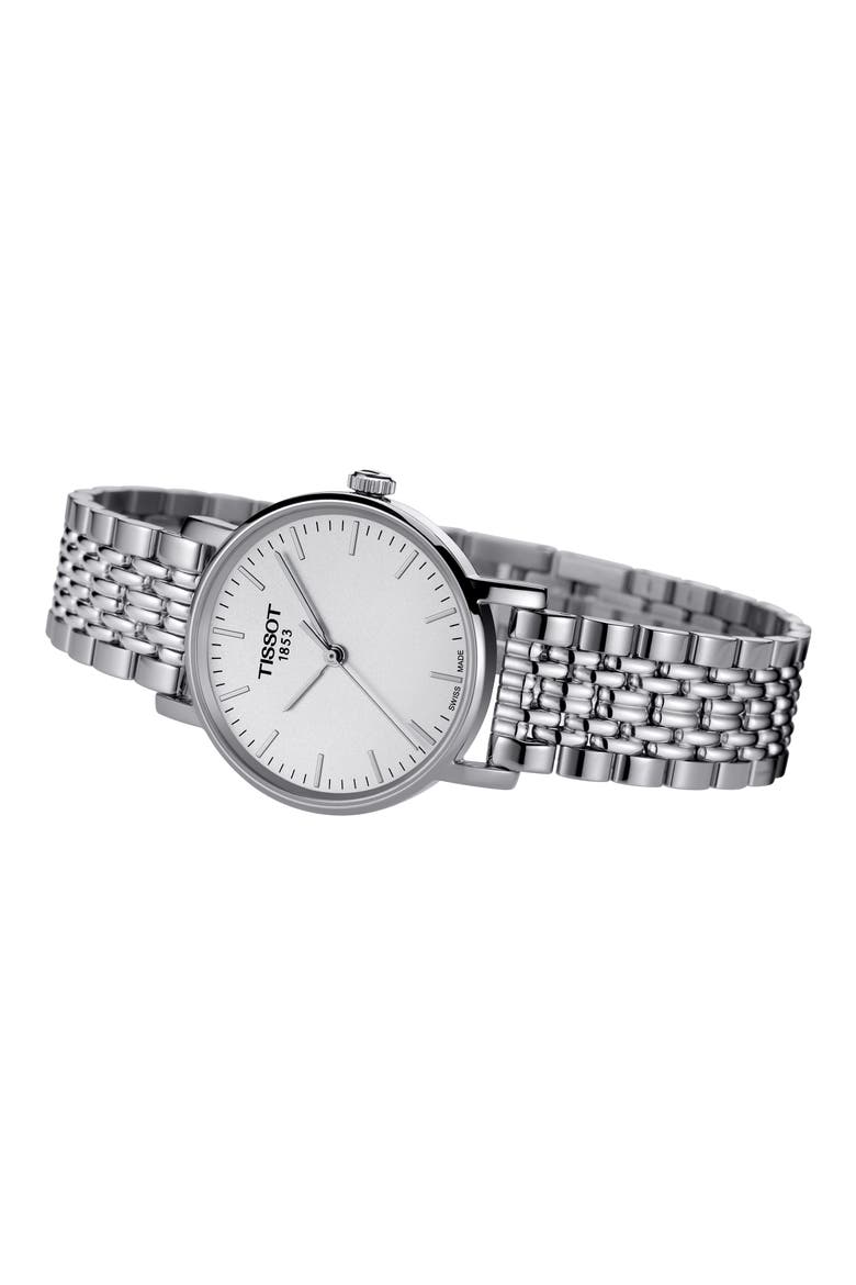 Everytime Bracelet Watch, 30mm, Alternate, color, SILVER