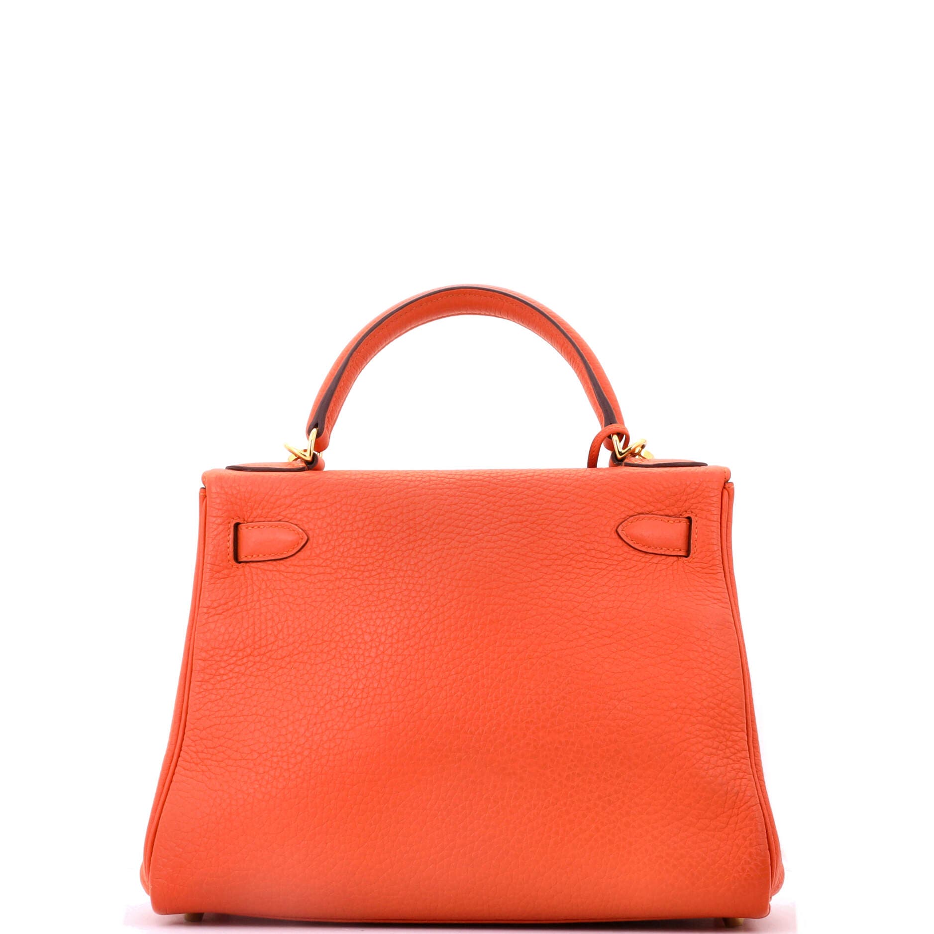 Kelly Handbag Orange Clemence with Gold Hardware 28, Alternate, color, Feu
