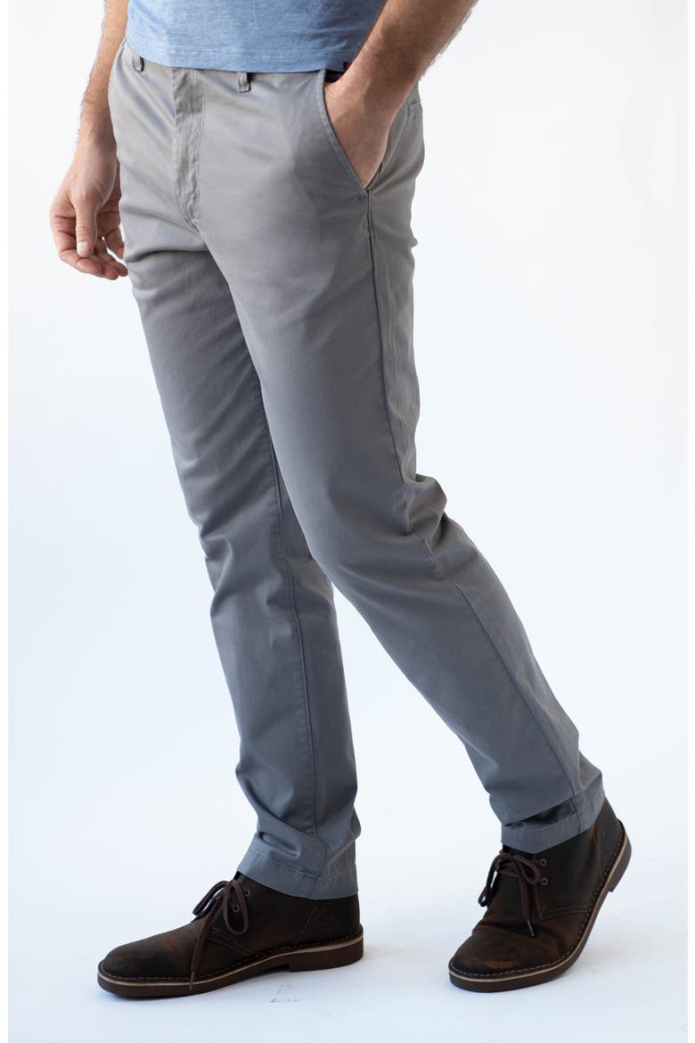 Slim Fit Stretch Sateen Chino Pants, Alternate, color, CHIMNEY ROCK