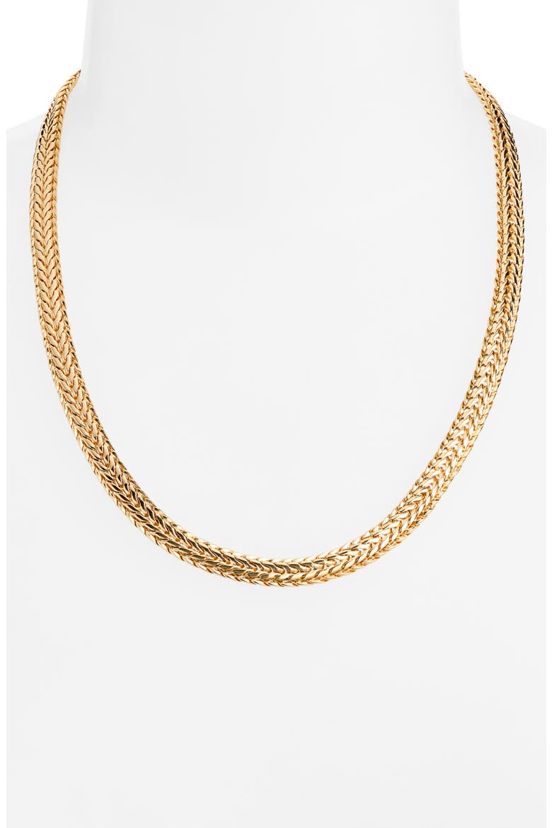 Wheat Chain Necklace, Alternate, color, GOLD