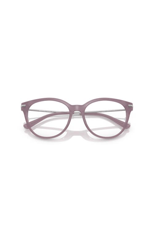 Michael Kors 54mm Round Optical Glasses In Purple