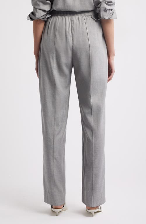 Nordstrom Jet Set Pull-on Twill Pants In Medium Grey Heather