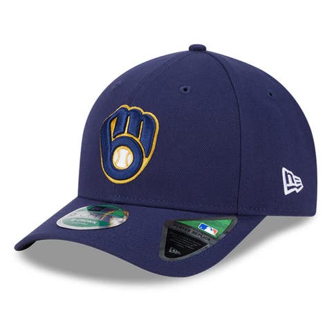 Men's New Era  Navy Milwaukee Brewers Player Replica 9FORTY Adjustable Hat