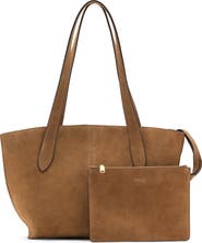 MANGO Mini Suede Shopper Bag