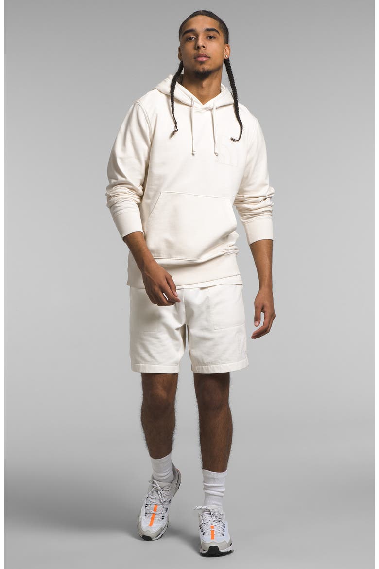 Garment Dyed Pullover Hoodie, Alternate, color, GARDENIA WHITE/ GARDENIA WHITE