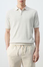MANGO Rib Polo