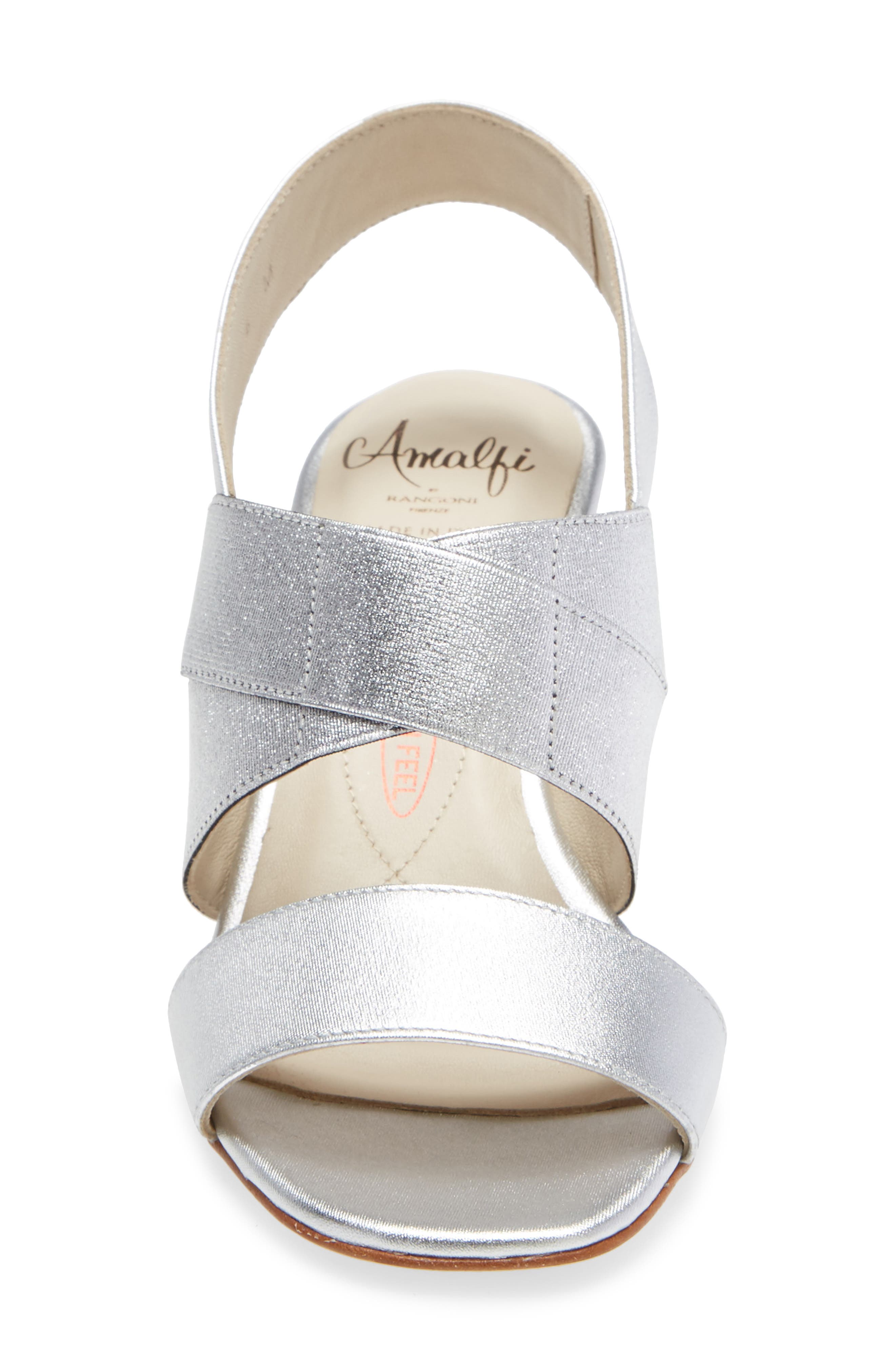 Etty Sandal, Alternate, color, SILVER LEATHER