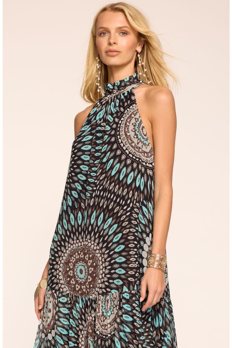 River Medallion Silk Maxi Dress, Alternate, color, MULTI MEDALLION