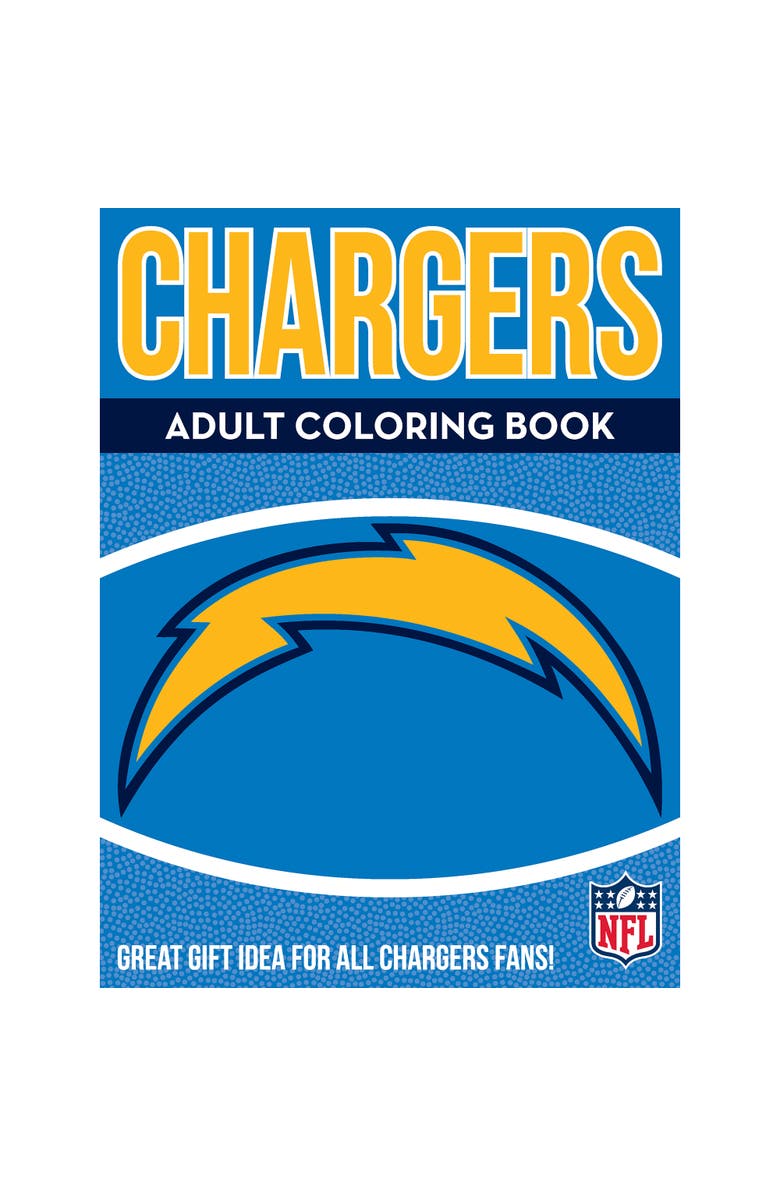 Sportszone In the Sports Zone NFL Adult Coloring Book, Los Angeles Chargers, Main, color, Multicolored