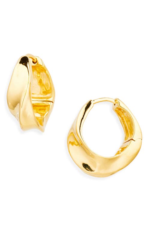 Monica Vinader Nomade Small Hoop Earrings In Gold