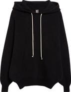 Rick Owens Hun Alpaca & Wool Blend Sweater Hoodie