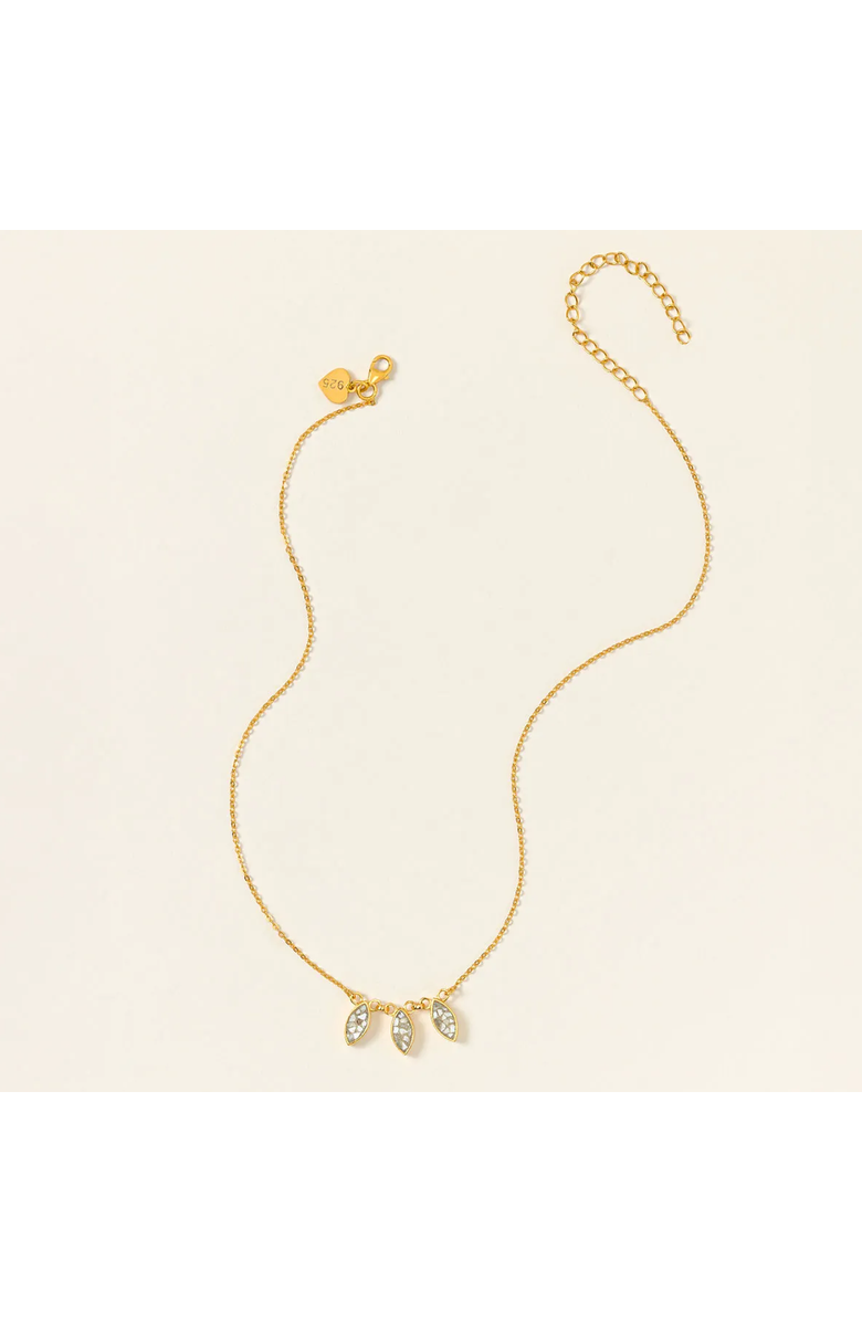 Uncommon Goods Sliced Raw Diamond Trio Necklace by Mila Omi Inc., Alternate, color, Multi