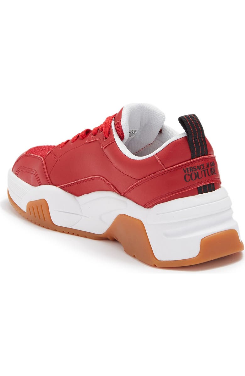 Versace Jeans Leather Low Top Sneaker, Alternate, color,