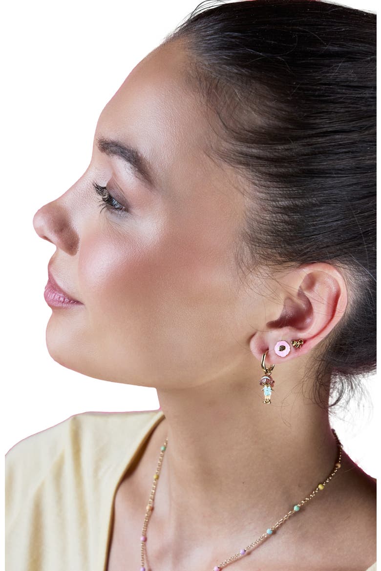 Polly Pocket Earring Set, Alternate, color, Gold