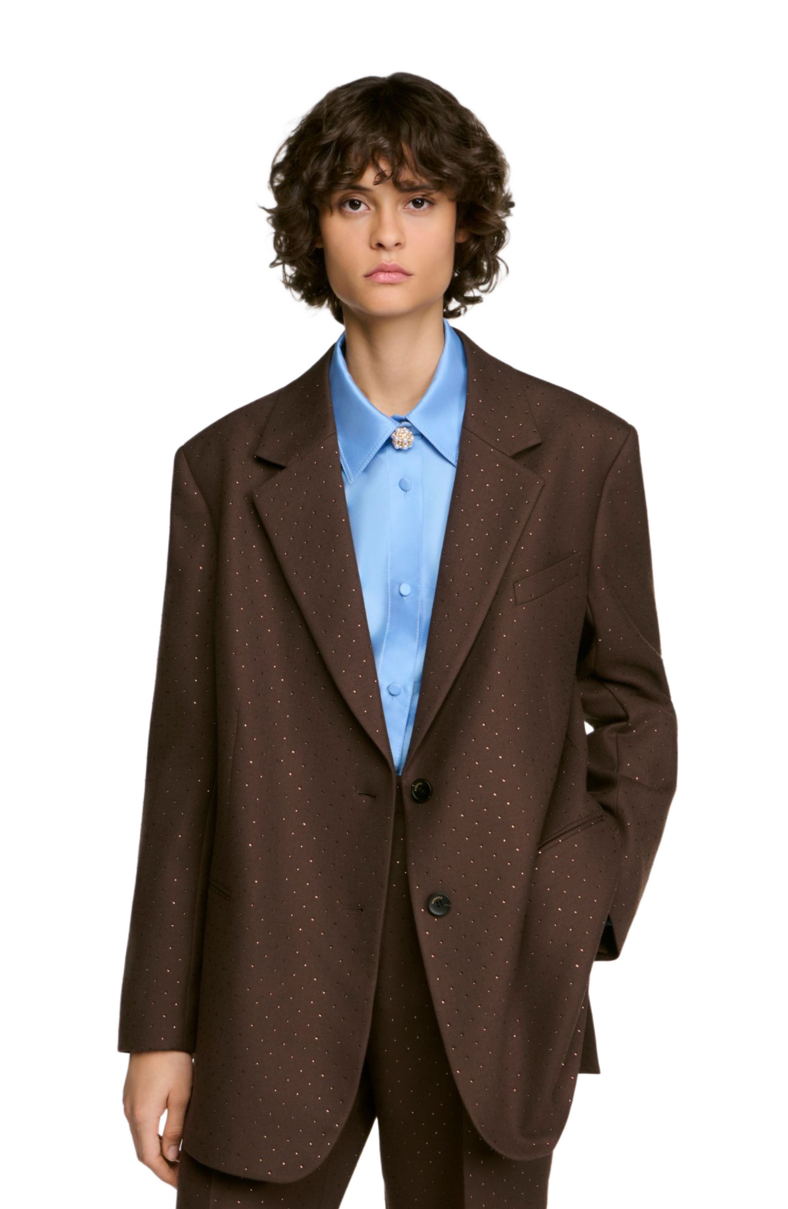 SANDRO Rhinestone Suit Jacket (Women) | Nordstrom