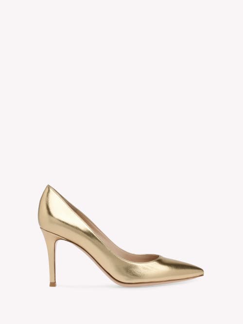 Gianvito Rossi Gianvito 85 Pump In Metallic Gold