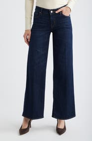 FRAME Le Slim Palazzo Low Rise Wide Leg Jeans