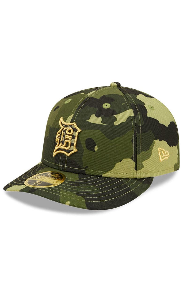New Era Men's New Era Camo Detroit Tigers 2022 Armed Forces Day On-Field Low Profile 59FIFTY, Alternate, color, 