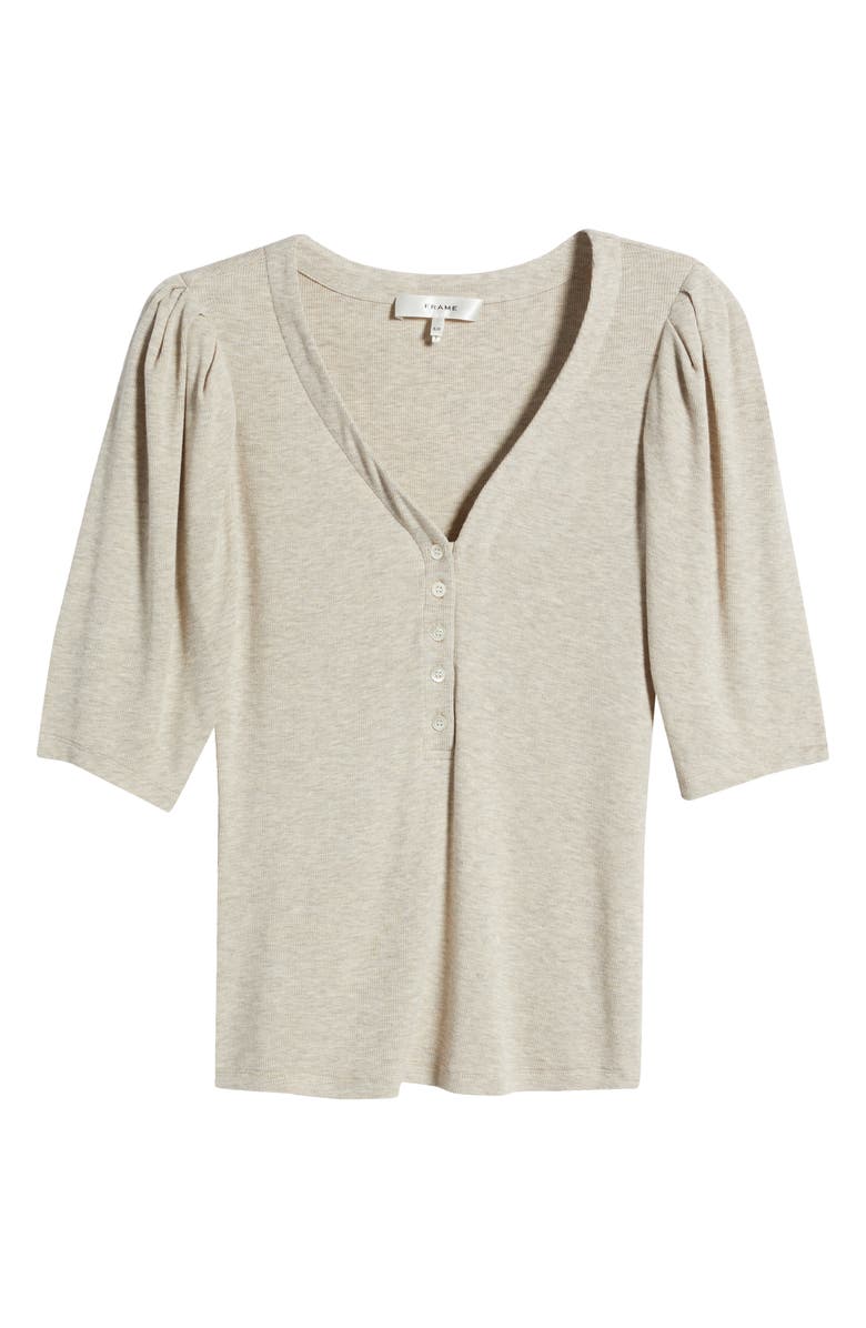 FRAME Rib Ruched Henley, Alternate, color, 