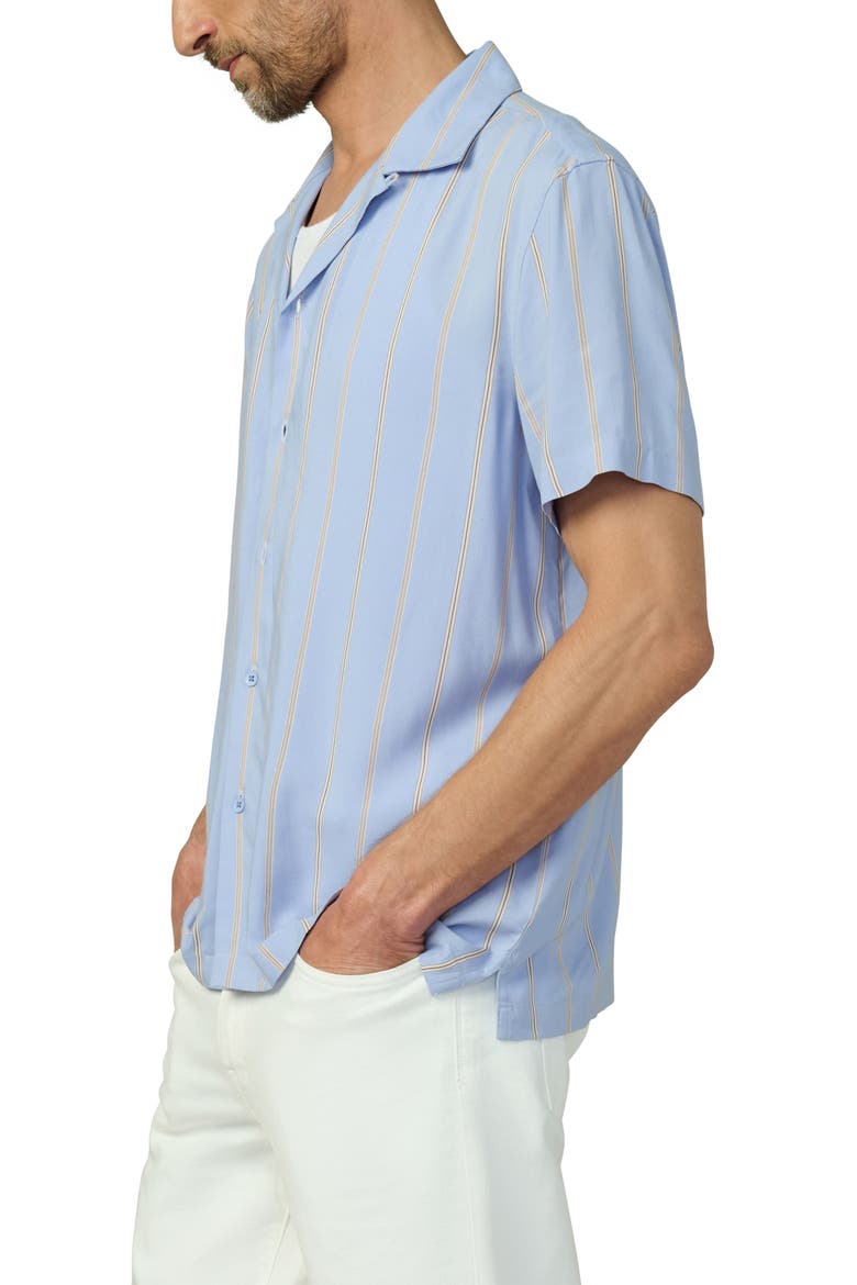 Stripe Camp Shirt, Alternate, color, BLUE HERON STRIPE