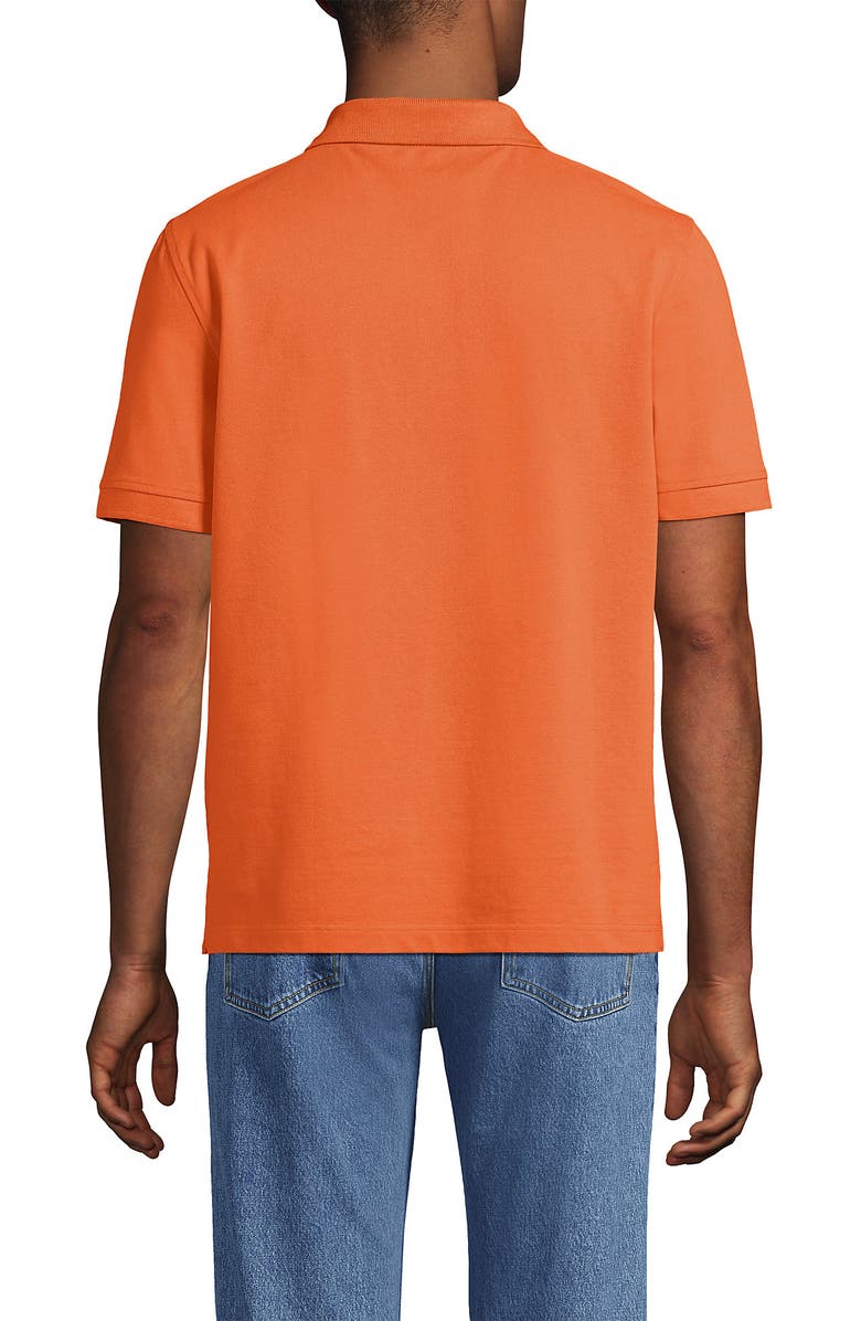 Lands' End Short Sleeve Comfort-First Mesh Polo Shirt, Alternate, color, Light Orange